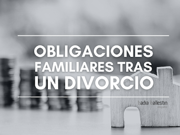 Obligaciones familiares tras un divorcio